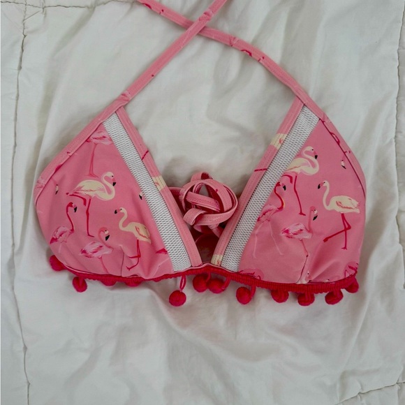 Source Unknown Other - Vintage pink flamingo Miami swim top